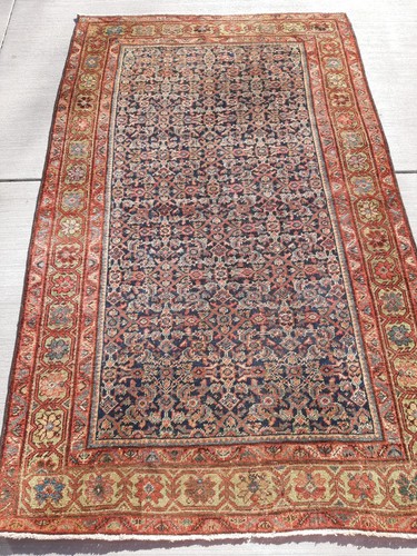 Antique handmade carpet - handmade, 4'x6'