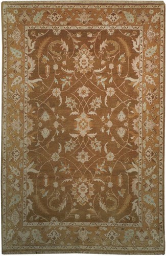 6x9 army brown handmade - brown, agra